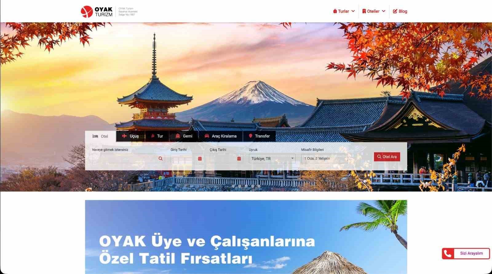 OYAK Pazarlama turizm hizmetlerini dijital platforma taşıdı