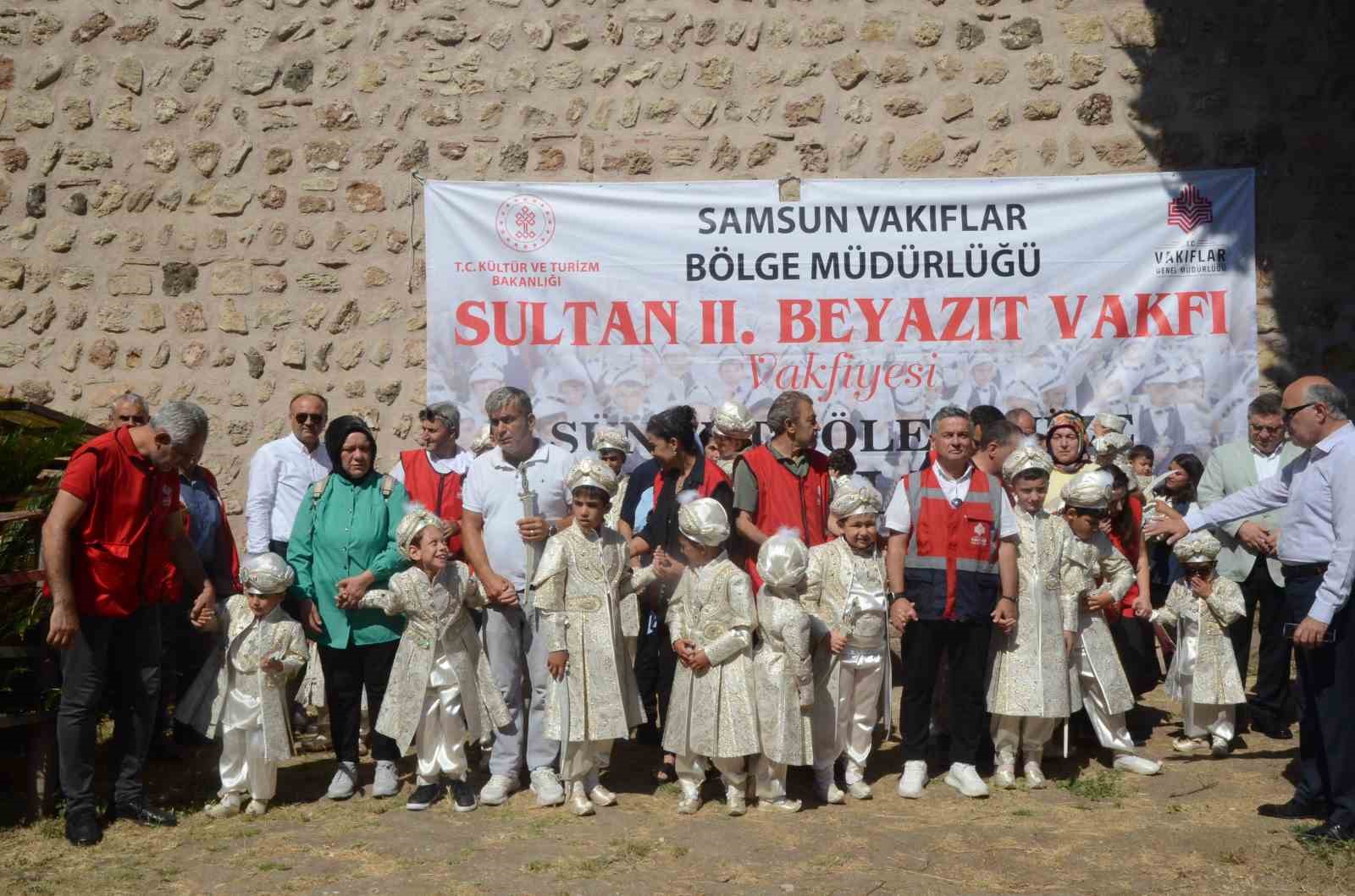 Sinop’ta 25 çocuk için sünnet şöleni