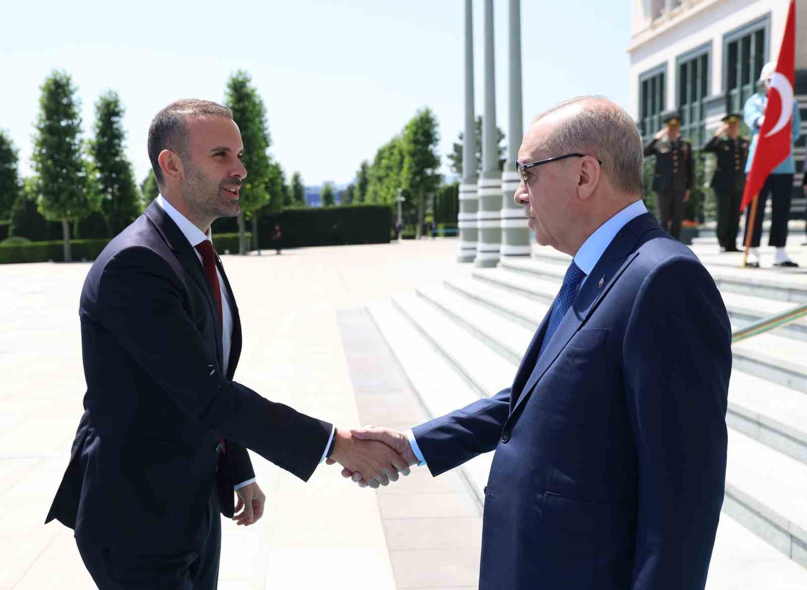 Cumhurbaşkanı Erdoğan, Karadağ Başbakanı Milojko Spajic’i kabul etti