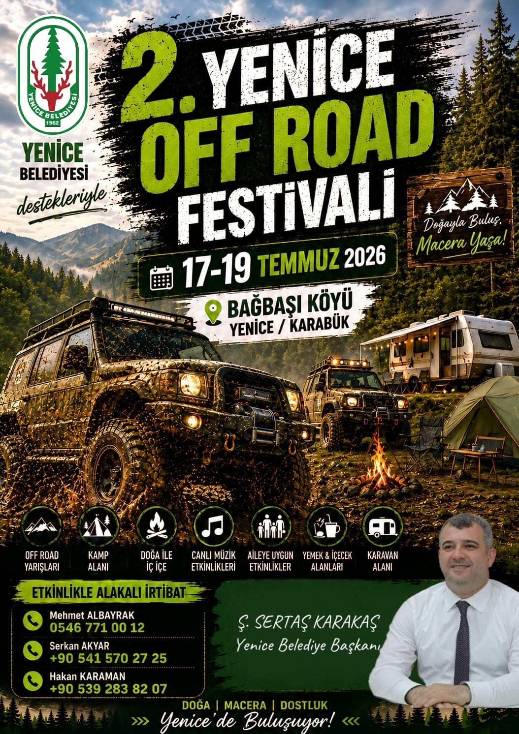 Yenice’de 2. Off-Road Festivali için geri sayım başladı