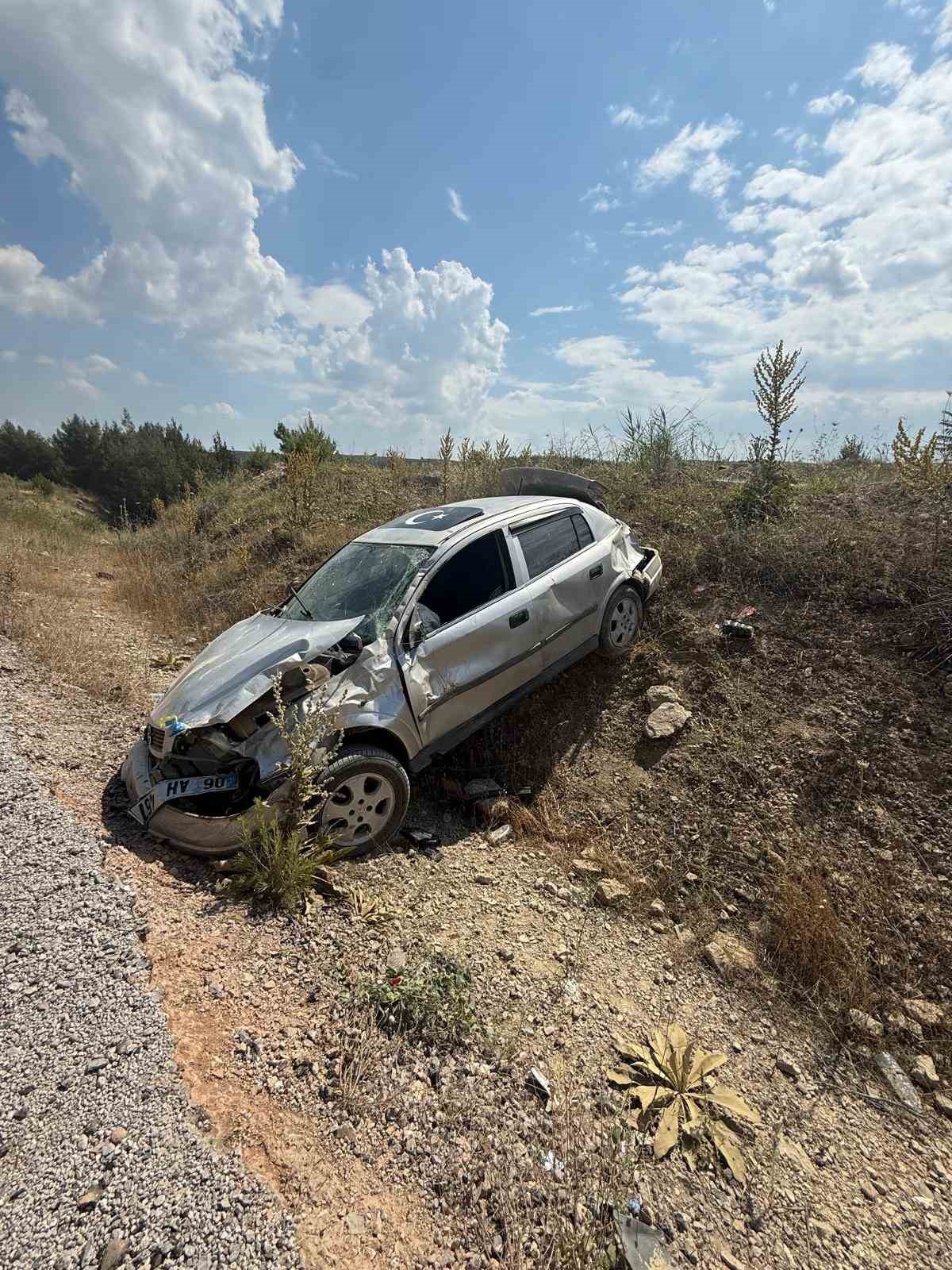 Gördes çevre yolunda kaza: 1 yaralı