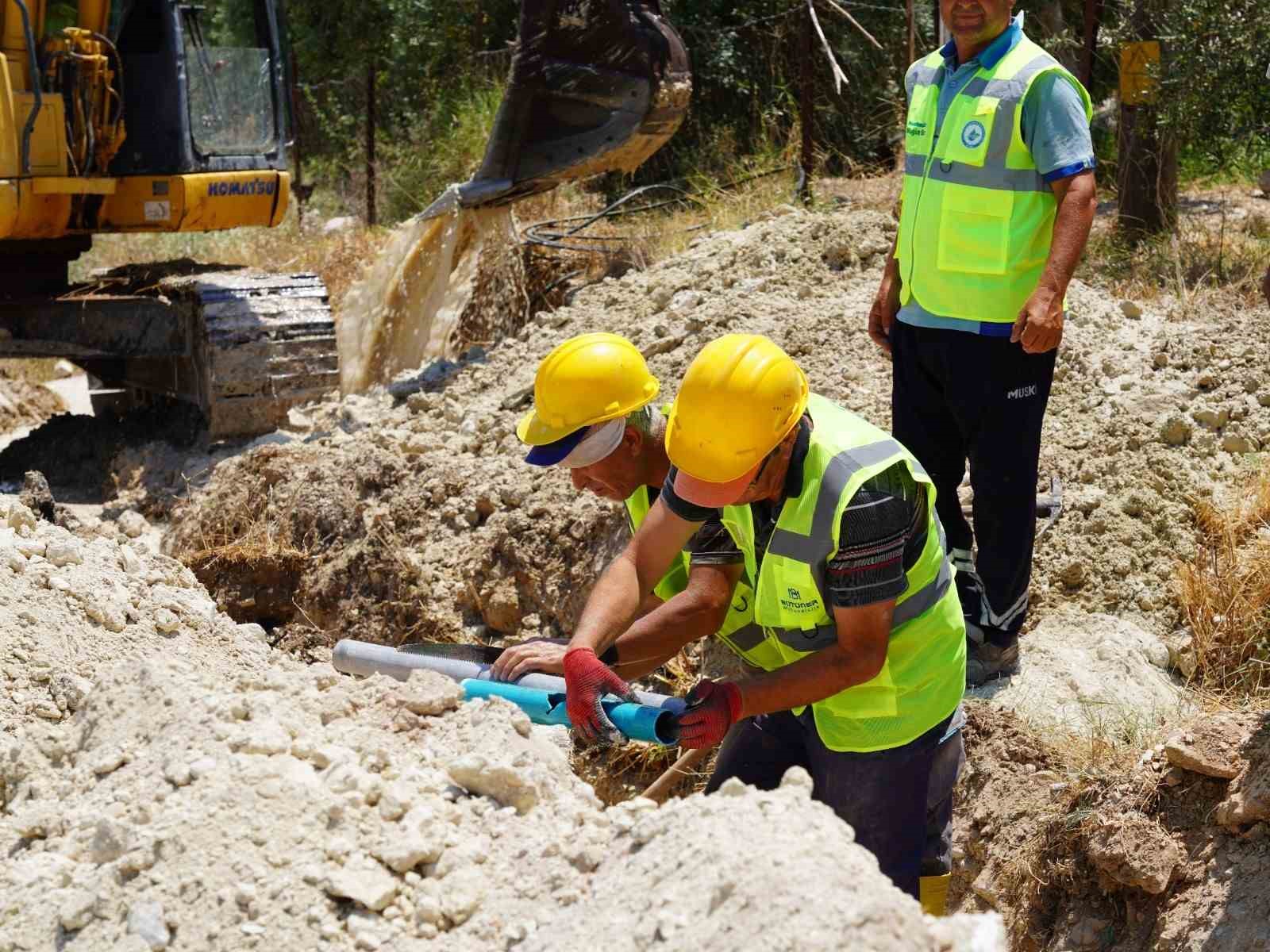 Seydikemer Gölbent’te İçme Suyu Altyapısı yenileniyor