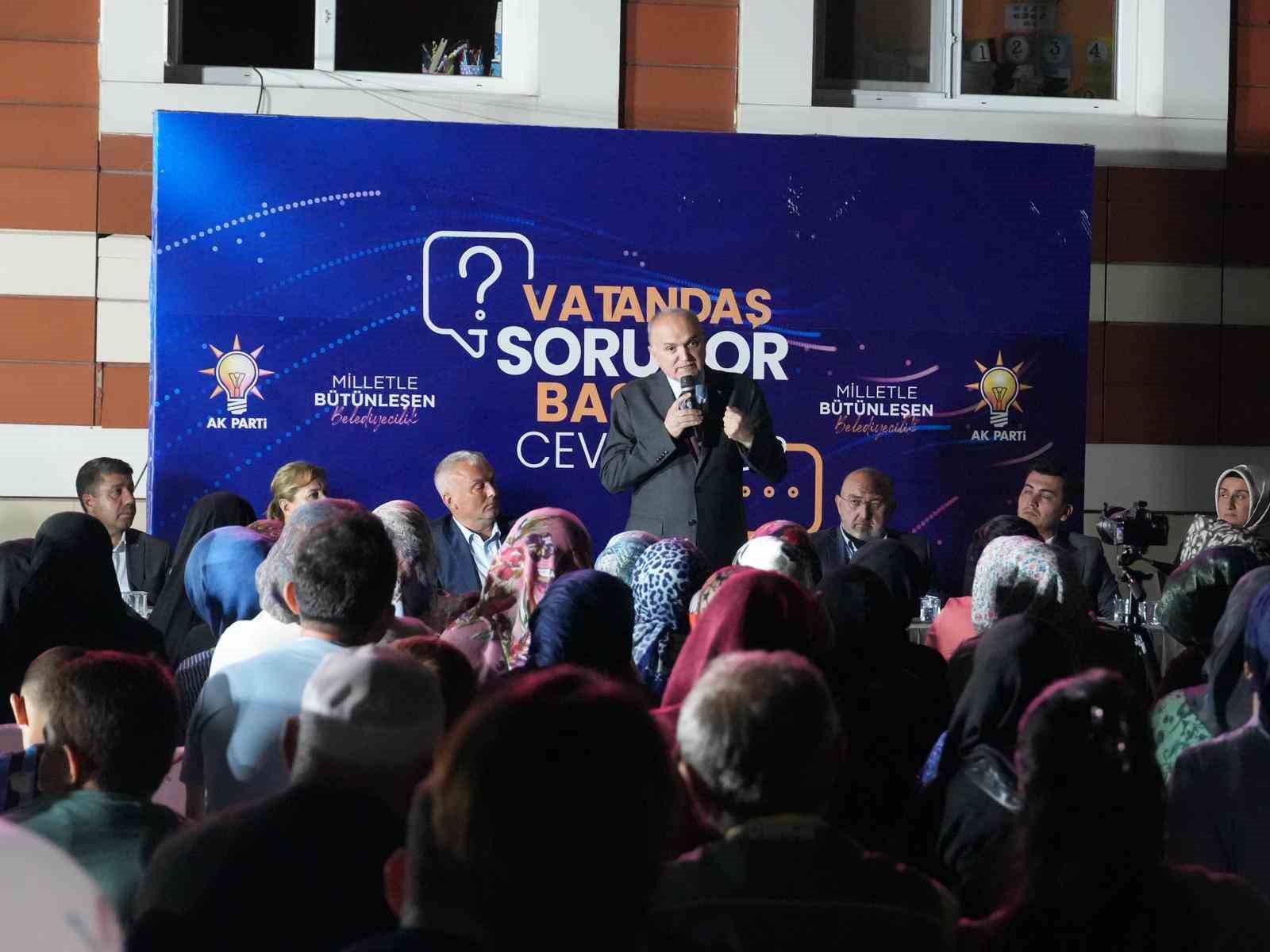 Başkan Özlü mahalle toplantılarını Sancaklar ile sürdürdü