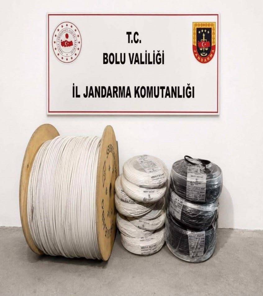 Bolu’da kablo hırsızlarını JASAT ekipleri yakaladı