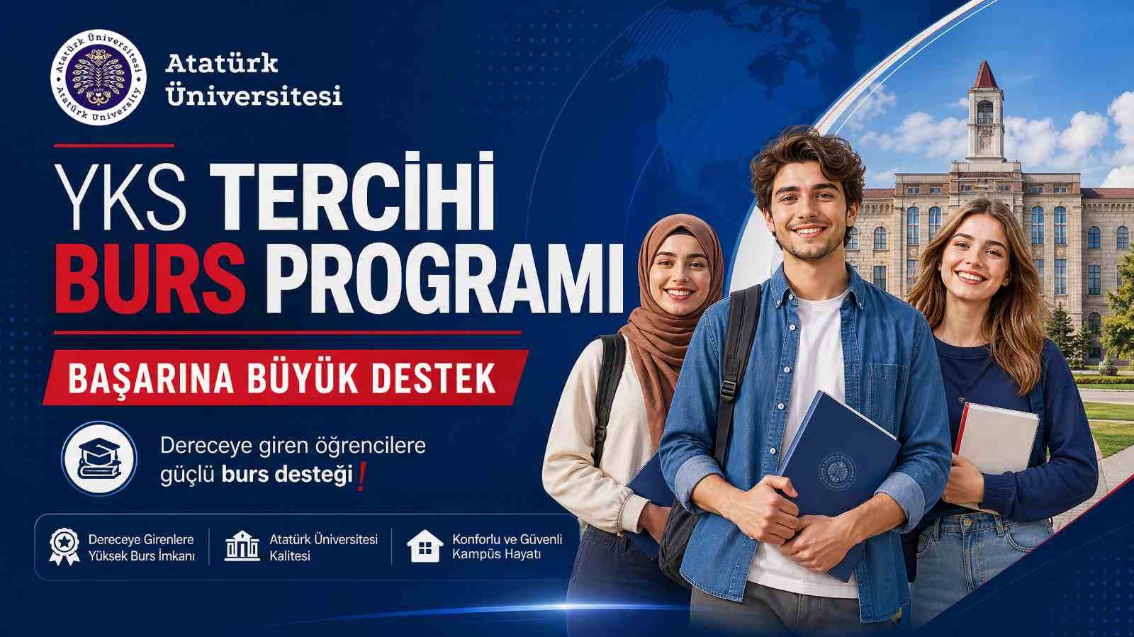 Atatürk Üniversitesinden YKS tercihlerinde başarıya büyük ödül