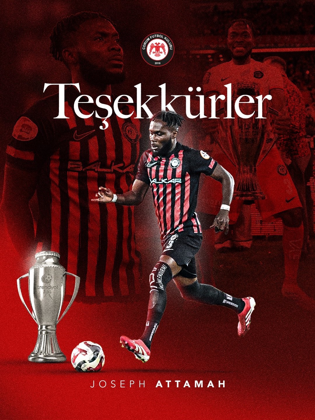 Çorum FK, Emeka Eze ve Joseph Attamah ile yollarını ayırdı