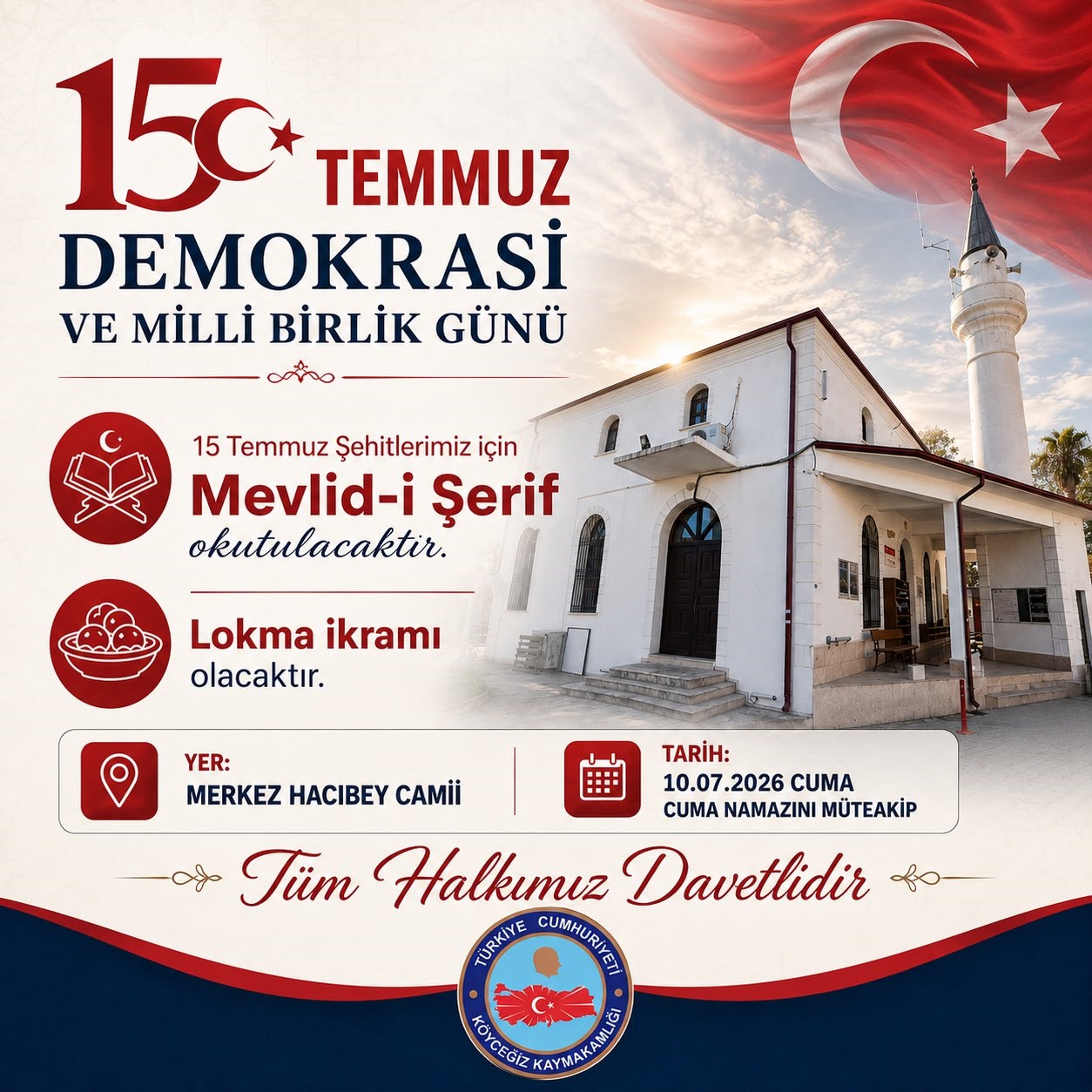 Köyceğiz’de Mevlid-i Şerif programı gerçekleşecek