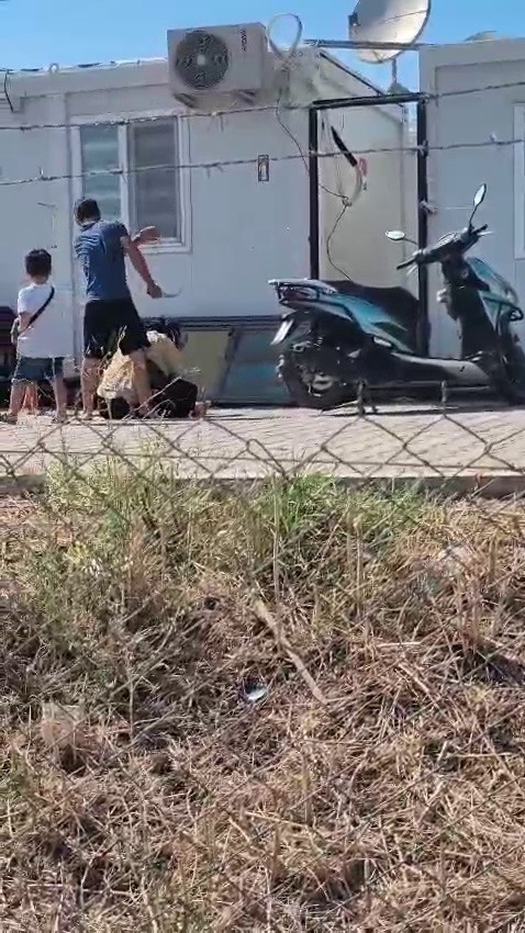 Evlatlarının gözü önünde eli bıçaklı kocasından dayak yiyen kadın şikayetçi olmadı
