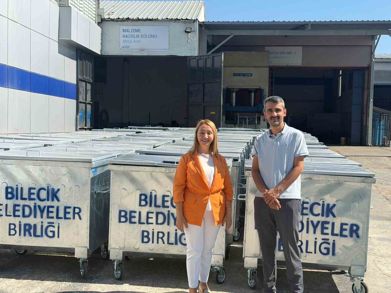 Bilecik’e son 1,5 yıldır bin 52 adet çöp konteyneri alındı