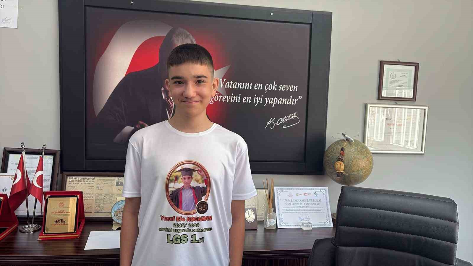 Nazilli Beşeylül Ortaokulu, LGS’de Türkiye birincisi çıkardı