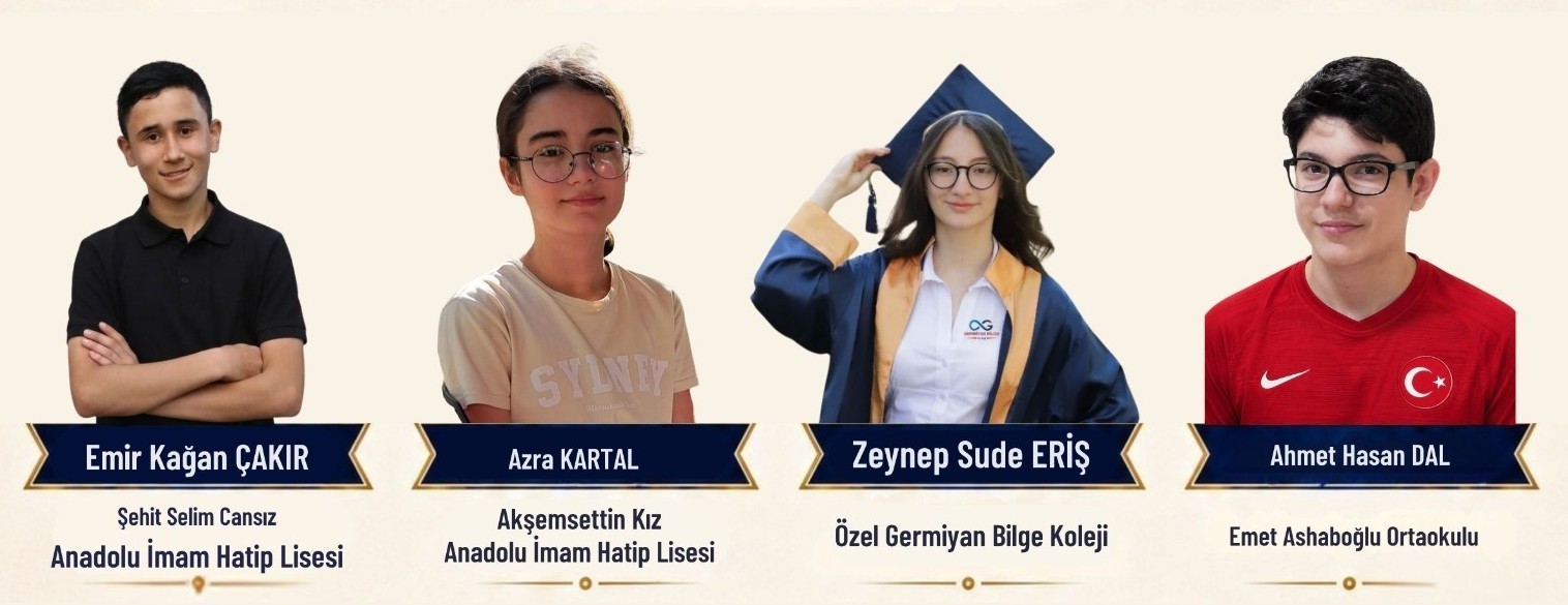 Kütahyalı 4 öğrenci 500 tam puanla LGS’de Türkiye birincisi oldu