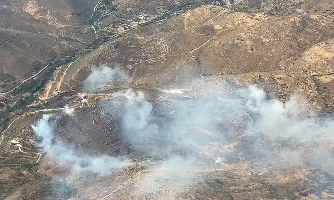 Bodrum’da makilik yangını devam ediyor