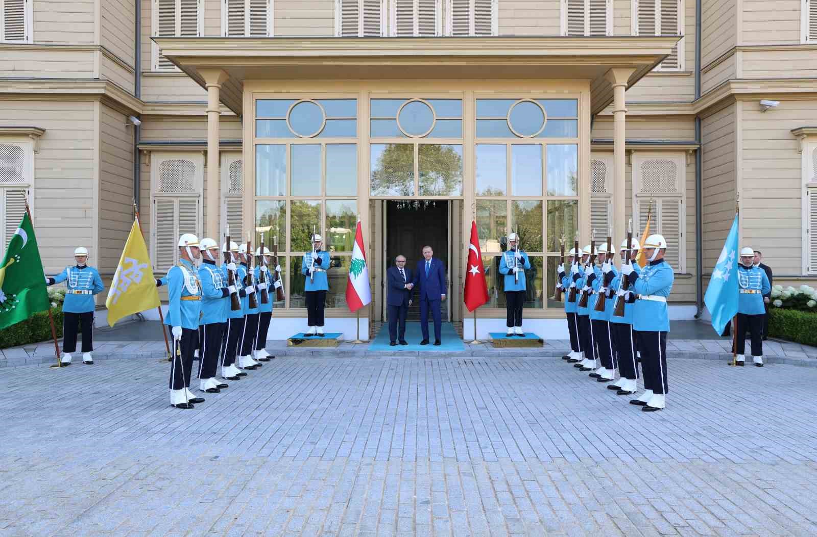 Cumhurbaşkanı Erdoğan, Lübnan Başbakanı Selam’ı kabul etti