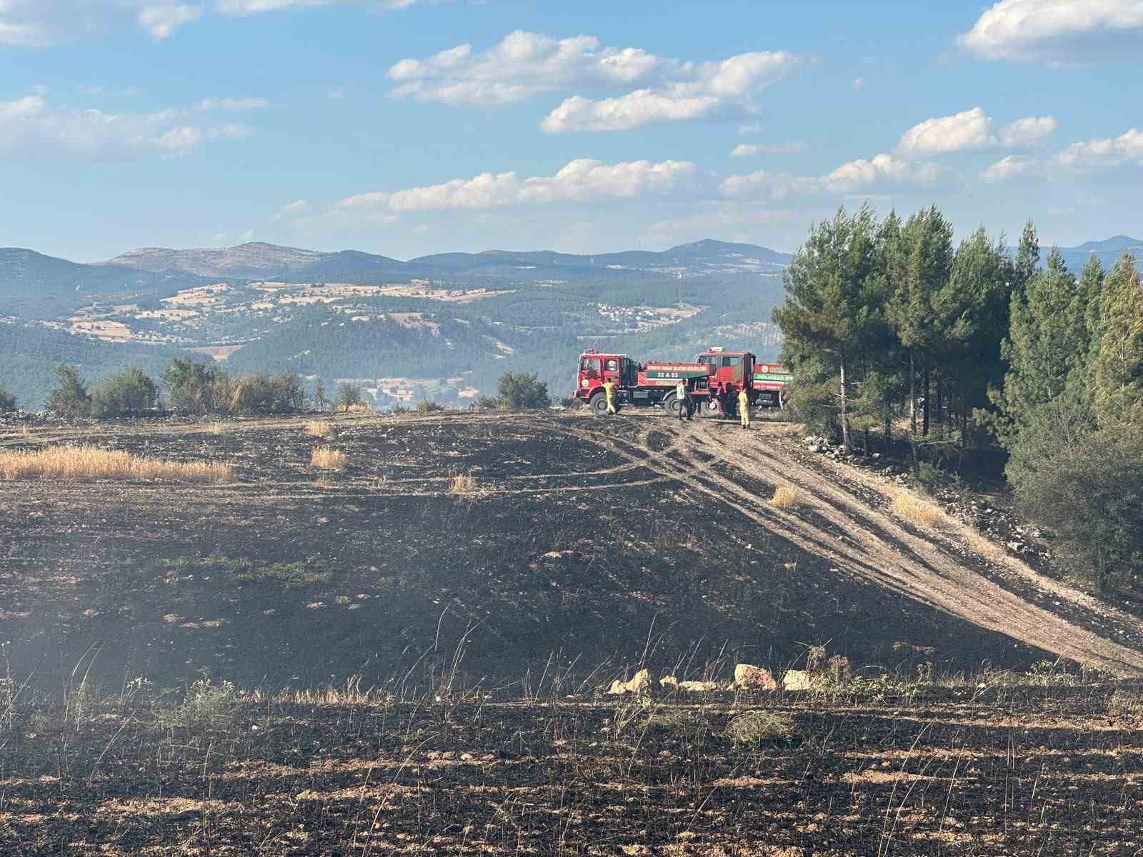 Uşak’ta ormanlık alana sıçrayan yangın söndürüldü