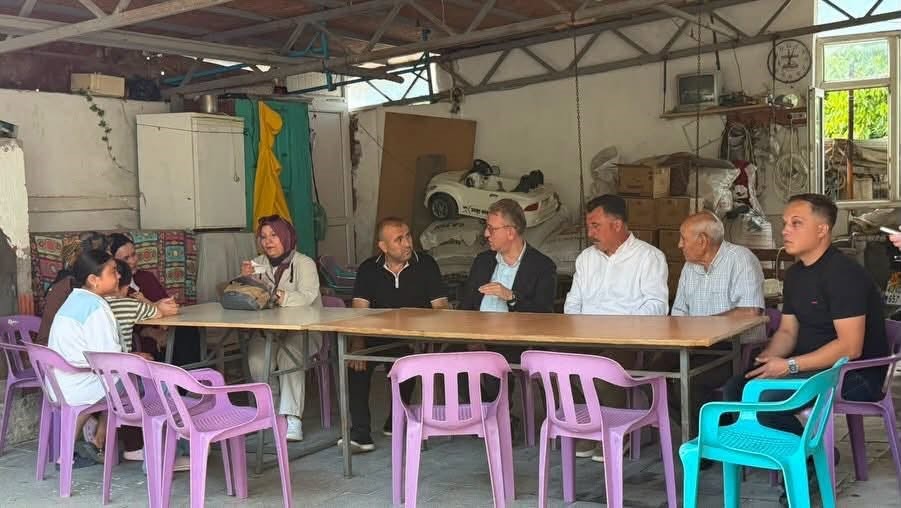 Hisarcık’ta AK Parti’den hane ziyaretleri
