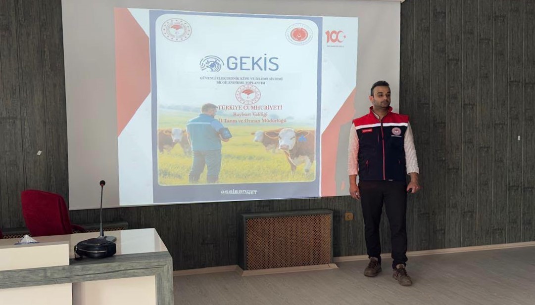 Bayburt’ta veteriner hekimlere GEKİS sistemi anlatıldı