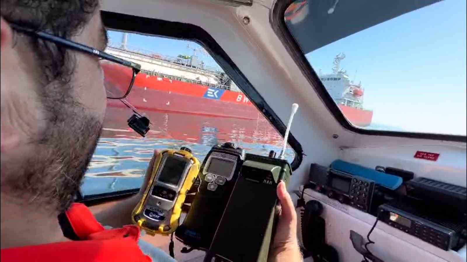 Yalova Çınarcık’ta hissedilen gaz kokusunun kaynağı tanker çıktı