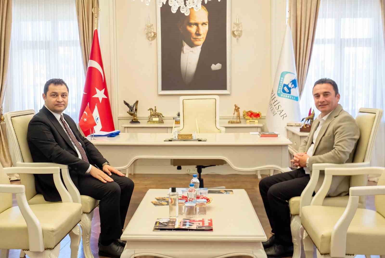 Kaymakam Temel’in ilk ziyareti Başkan Dökmeci’ye