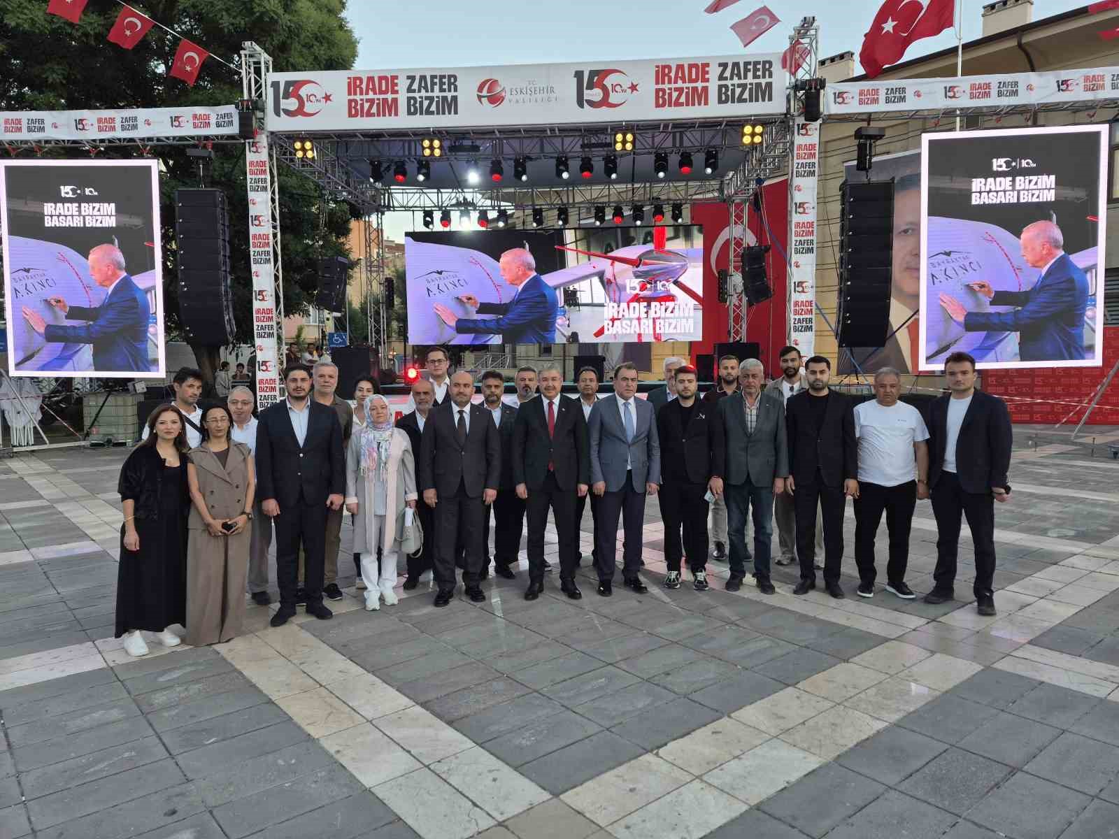 Eskişehir Valisi Yılmaz: "Yarın saat, akşam bu meydan inşallah dolup taşacak"
