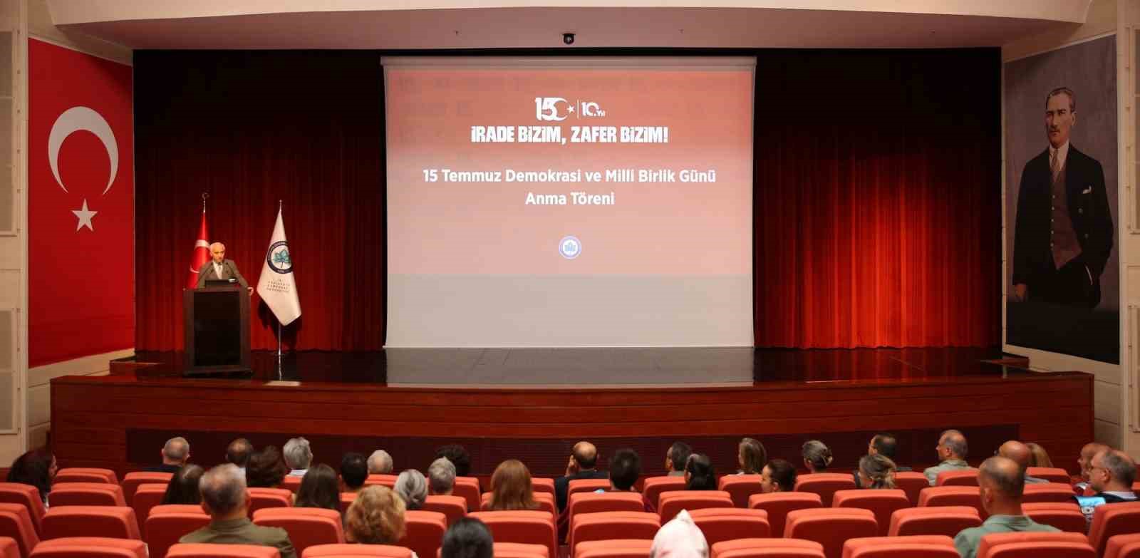ESOGÜ’de 15 Temmuz Demokrasi ve Milli Birlik Günü Anma programı düzenlendi