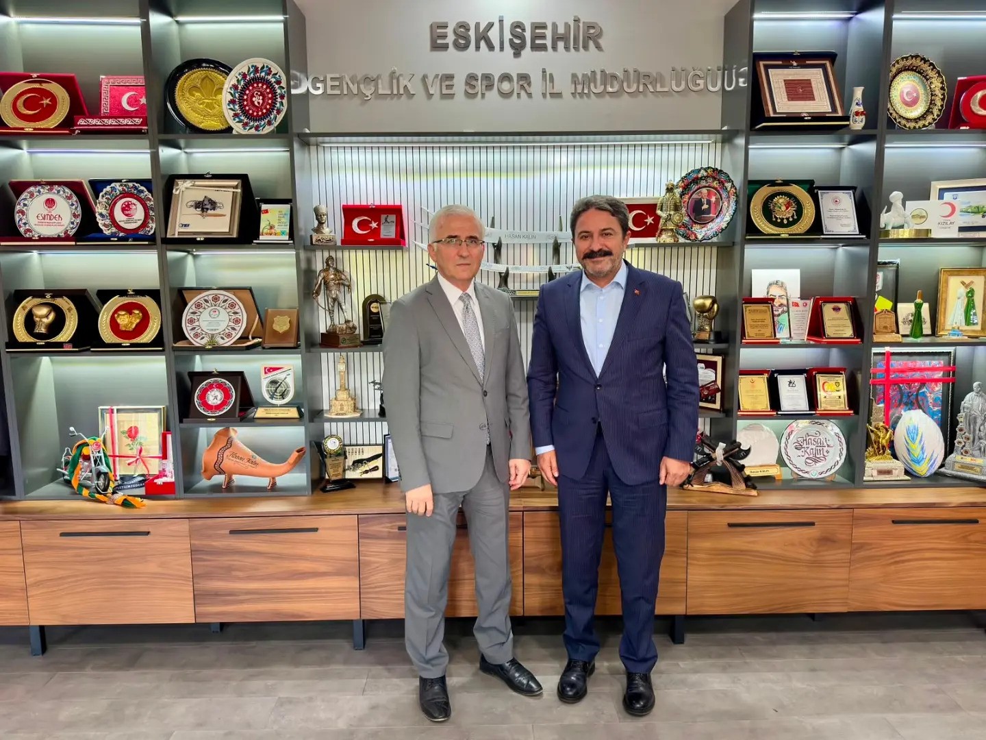 ESOGÜ Rektörü Çolak, İl Müdürü Kalın’ı ziyaret etti