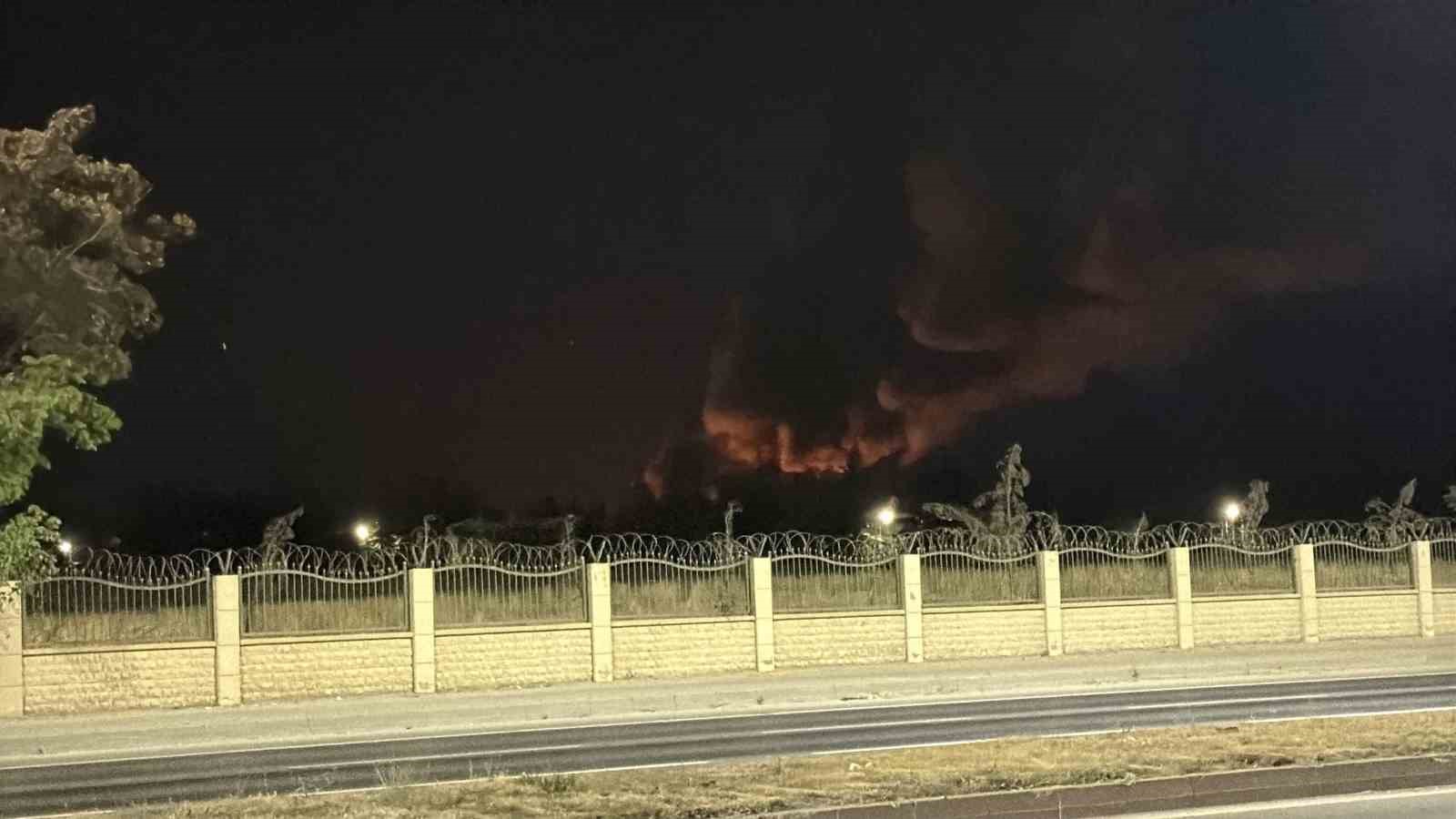 Eskişehir’de TEI fabrikasında korkutan yangın