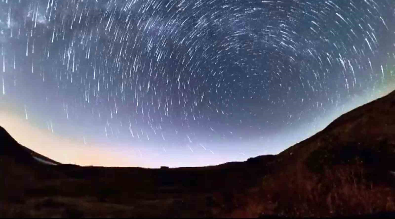 Niğde semalarında Perseid Meteor Yağmuru görsel şölen oluşturdu