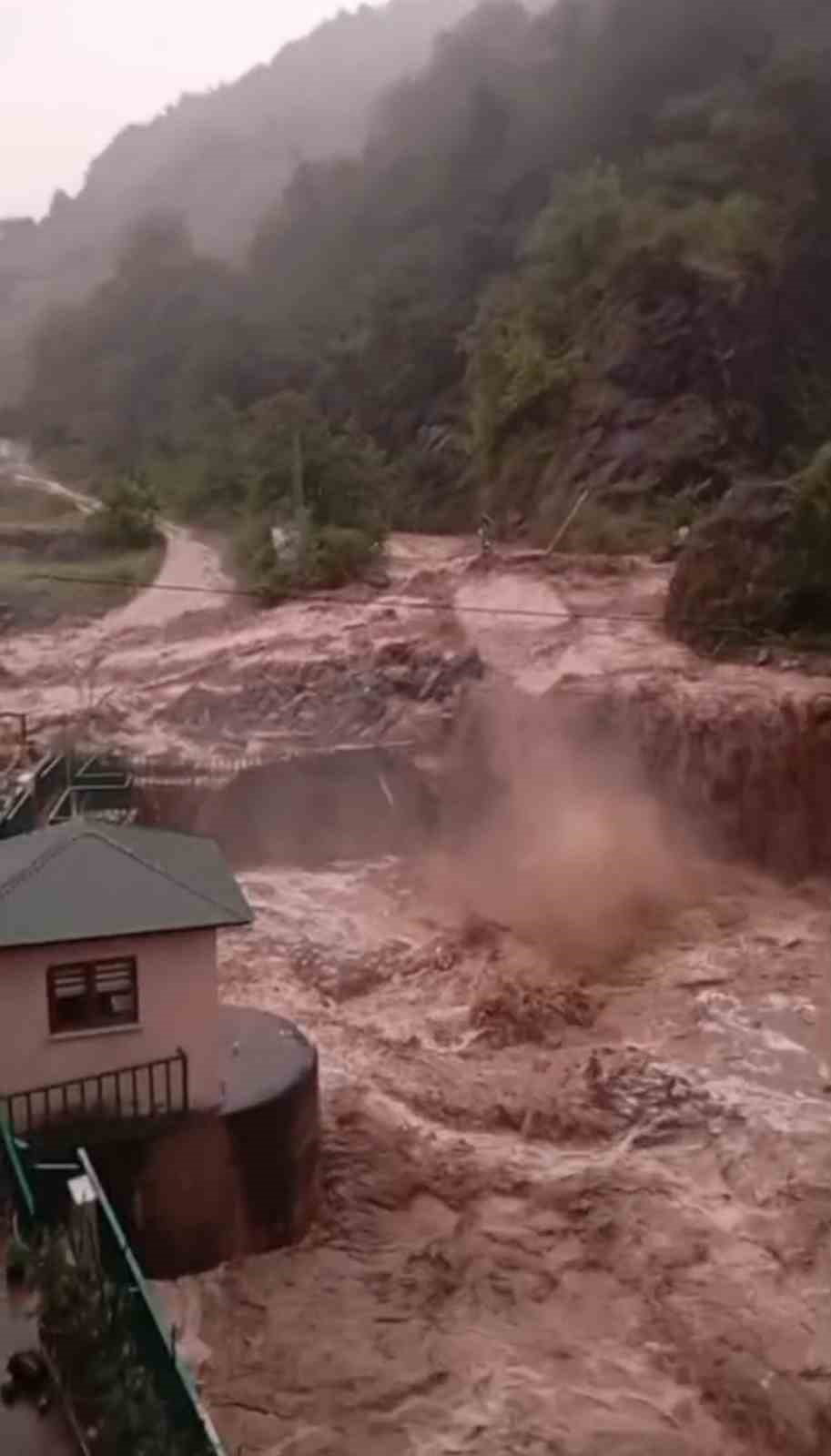 Giresun’da şiddetli yağış etkili oldu