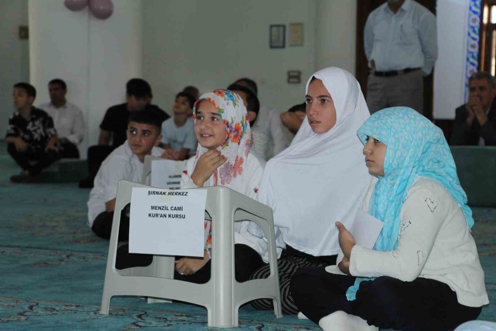 Şırnak’ta Yaz Kur’an Kurslarında final coşkusu: Şampiyonlara mükafatları verildi