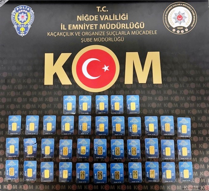 Niğde’de 190 gram sahte altın ele geçirildi