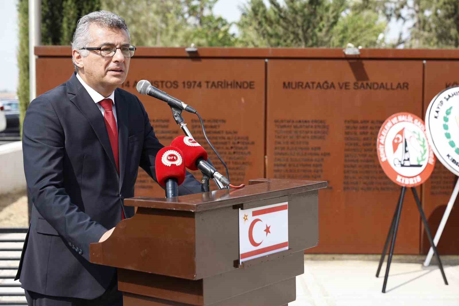 KKTC Cumhurbaşkanı Erhürman: "Burada yatan her bir şehidimiz, Kıbrıs Türk halkının yaşadığı acıların ve ödediği ağır bedellerin en somut göstergesidir"