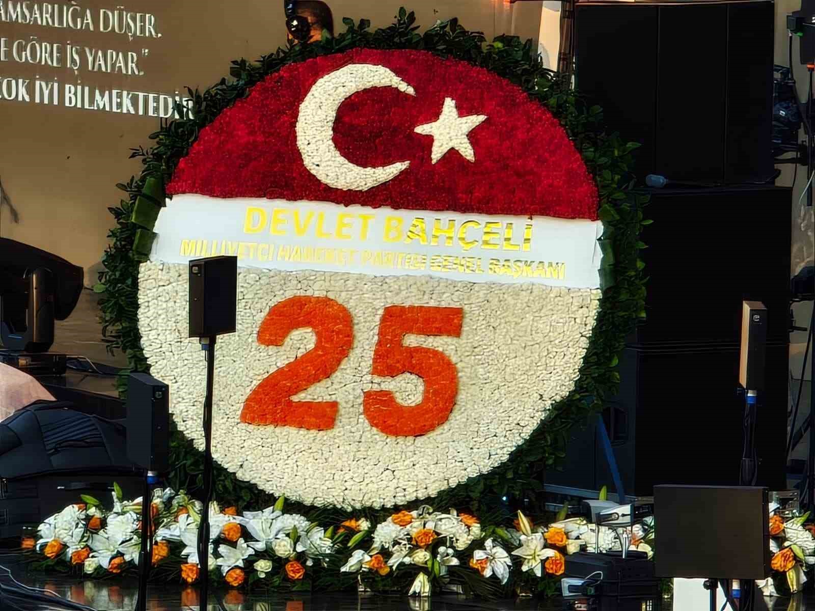 MHP Genel Başkanı Bahçeli’den AK Parti’nin 25. kuruluş yıl dönümüne özel çelenk