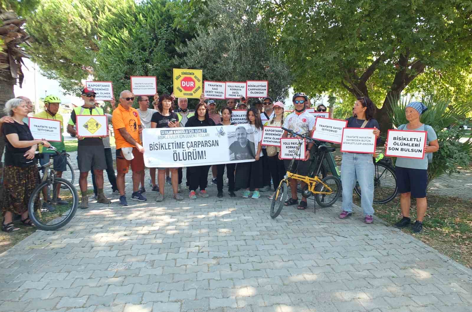Balıkesir’de kaza kurbanı Serkan Kadıoğlu için eylem düzenlendi