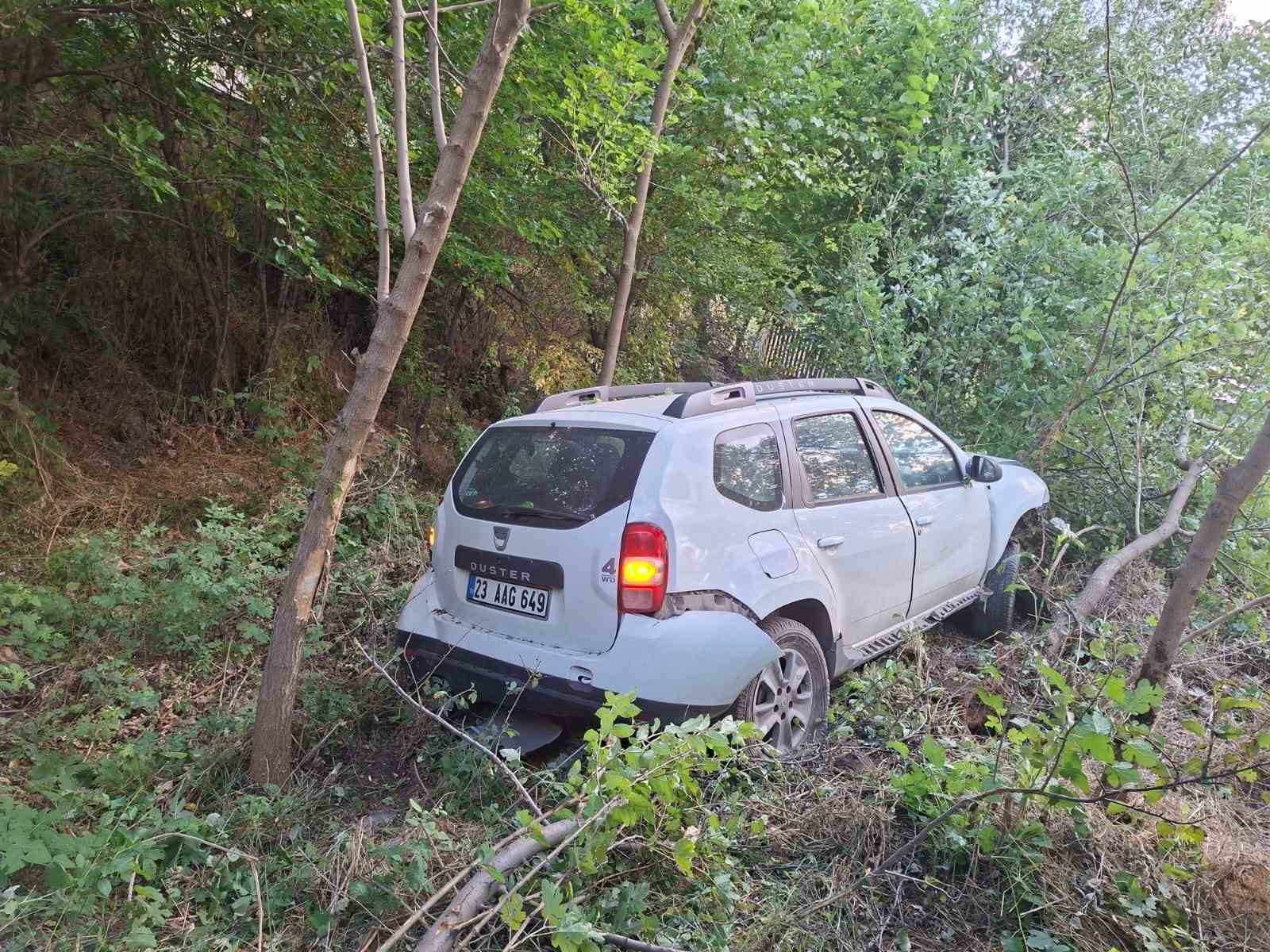 Bingöl’de otomobil bahçeye uçtu: 2 yaralı