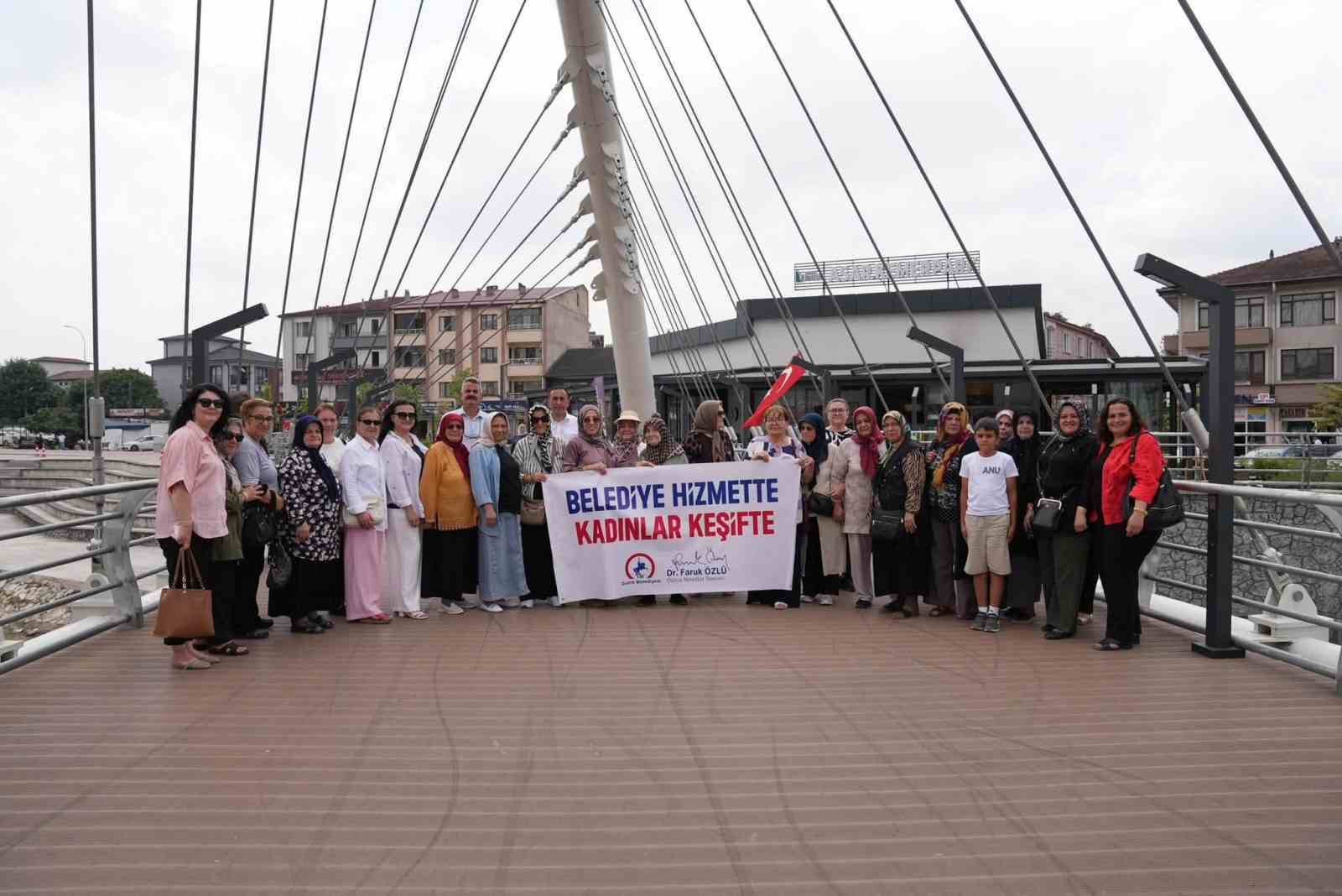 Düzce Belediyesi hizmette, kadınlar keşifte