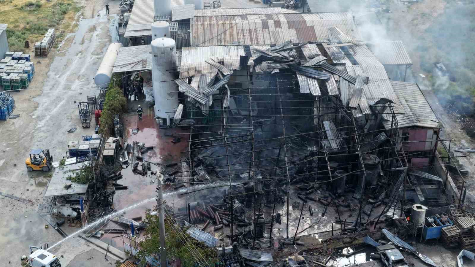 Salihli’de felaketin boyutu havadan görüntülendi