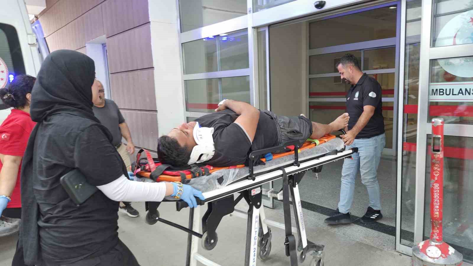 Motosiklet devrildi: 1 yaralı