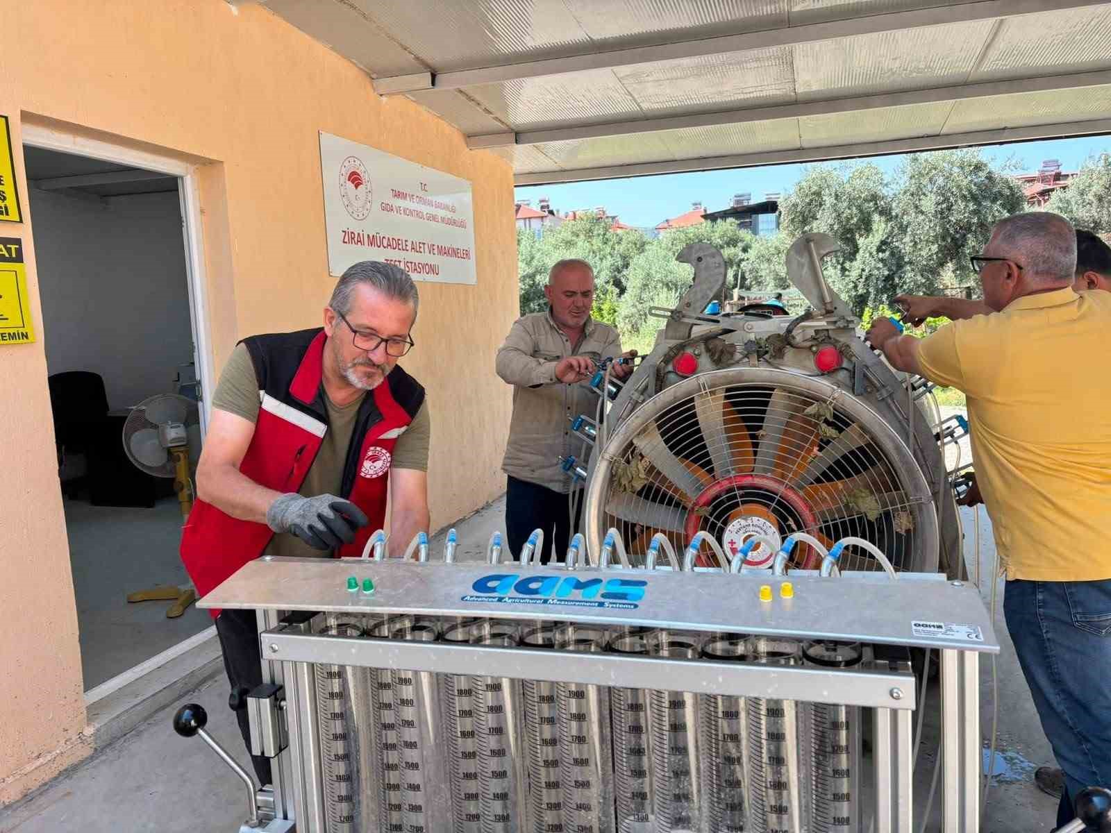 Sarıgöl’de ilaçlama makineleri için test istasyonu kuruldu