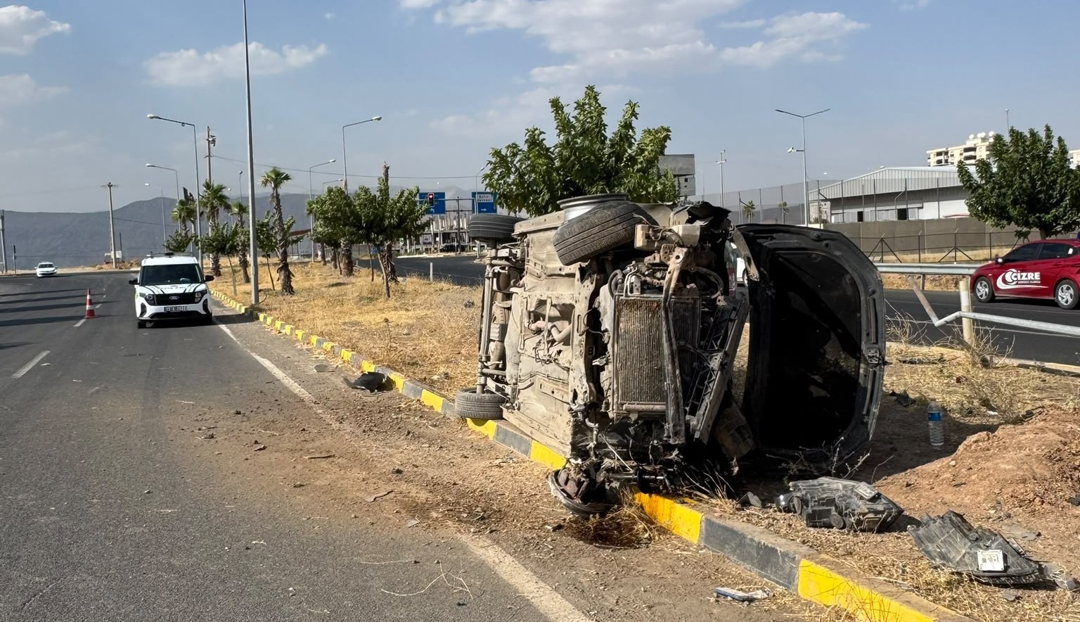 Cizre’de trafik kazası: 1 yaralı