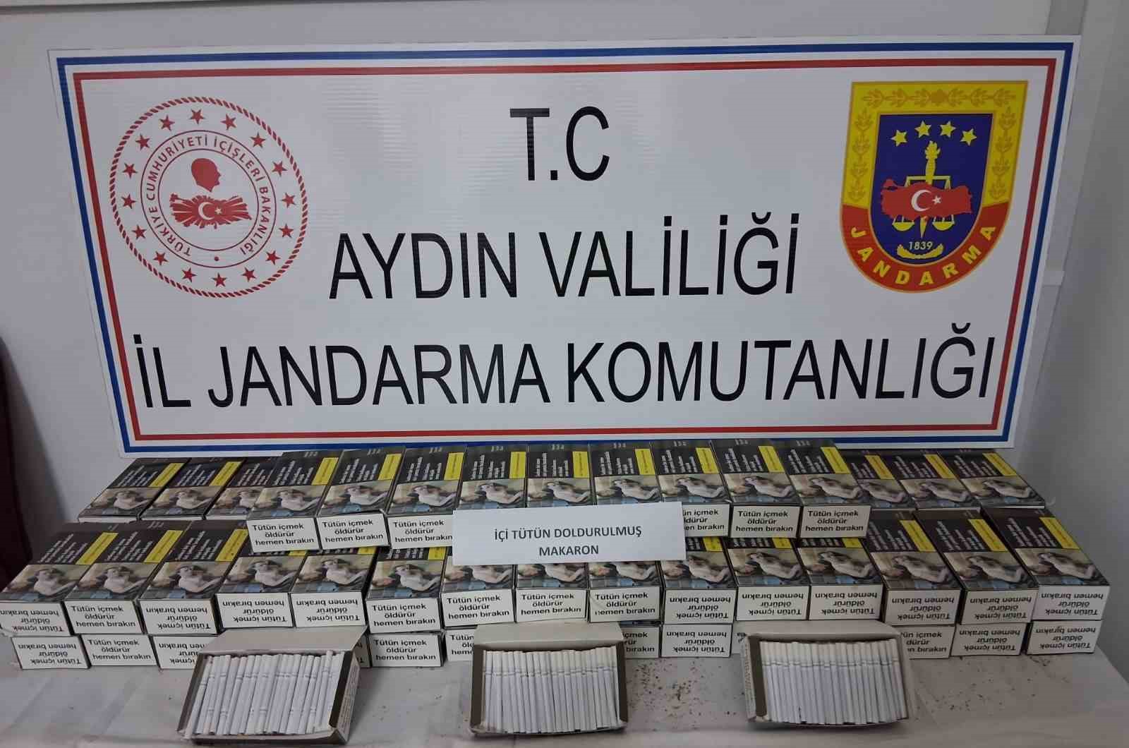 Tünelde kaçak makaron ele geçirildi