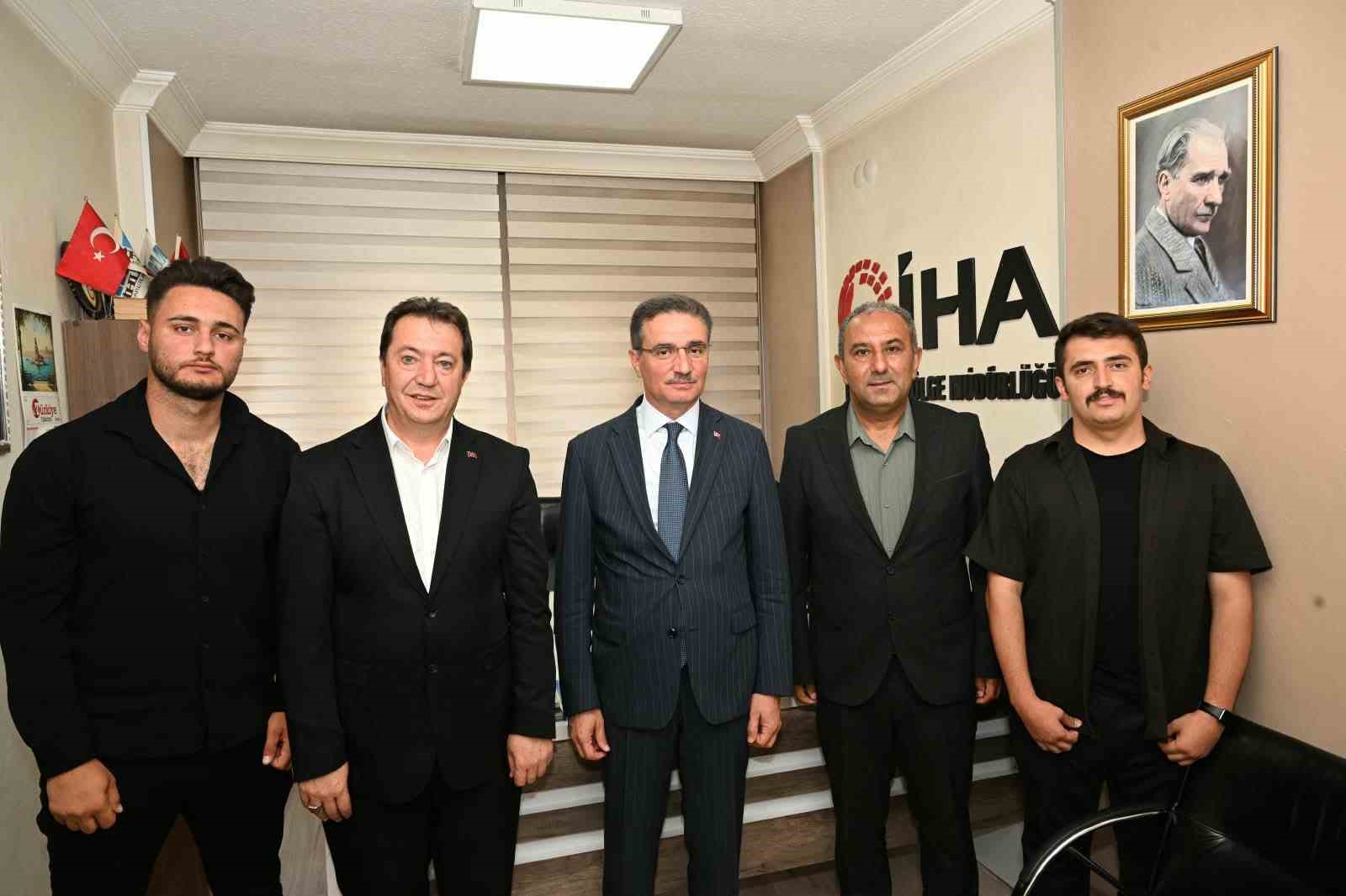 Vali Baruş’tan İHA Erzurum Bölge Müdürlüğü’ne ziyaret