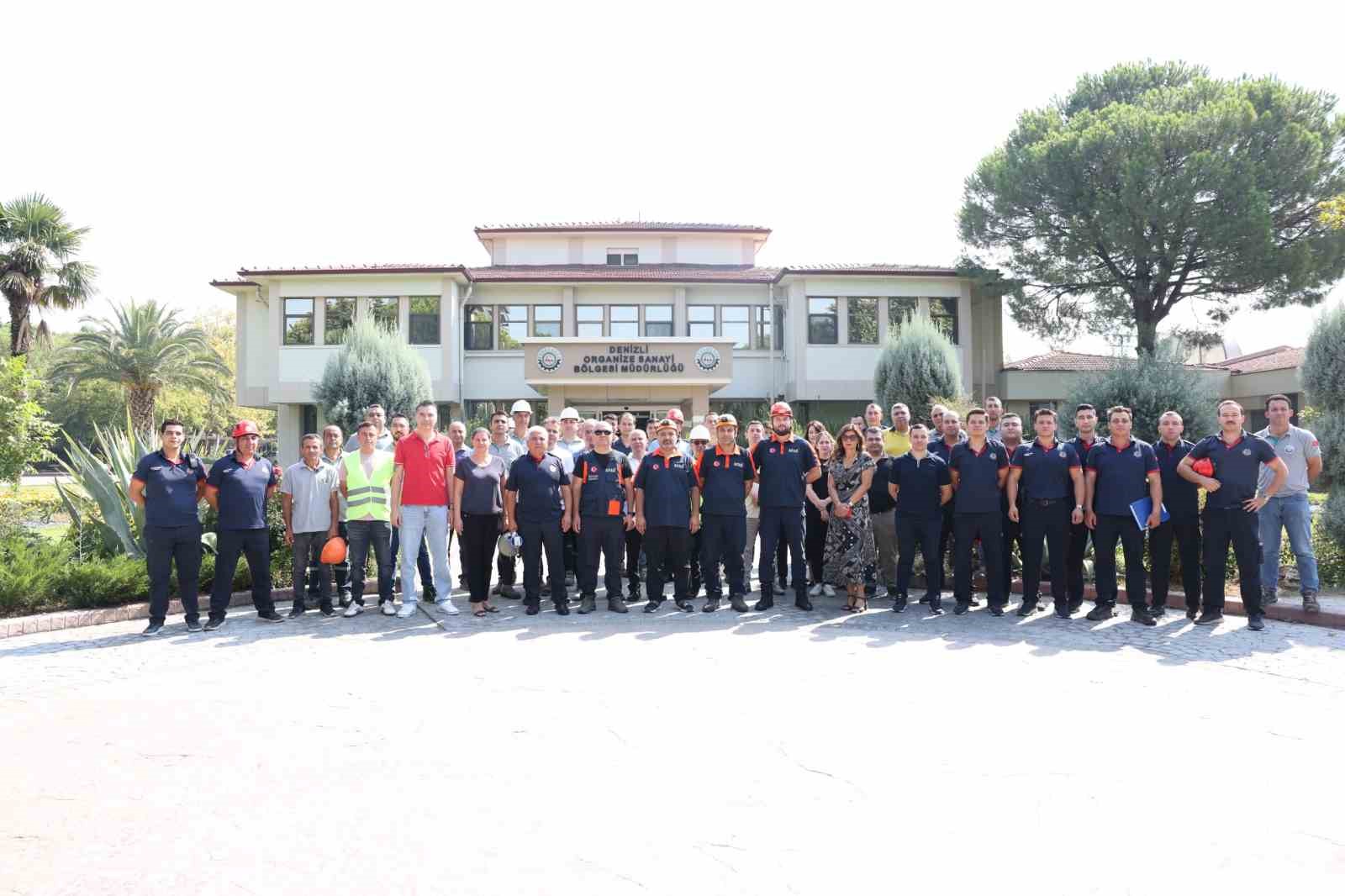 Denizli OSB’de deprem ve acil durum tatbikatı gerçekleştirildi