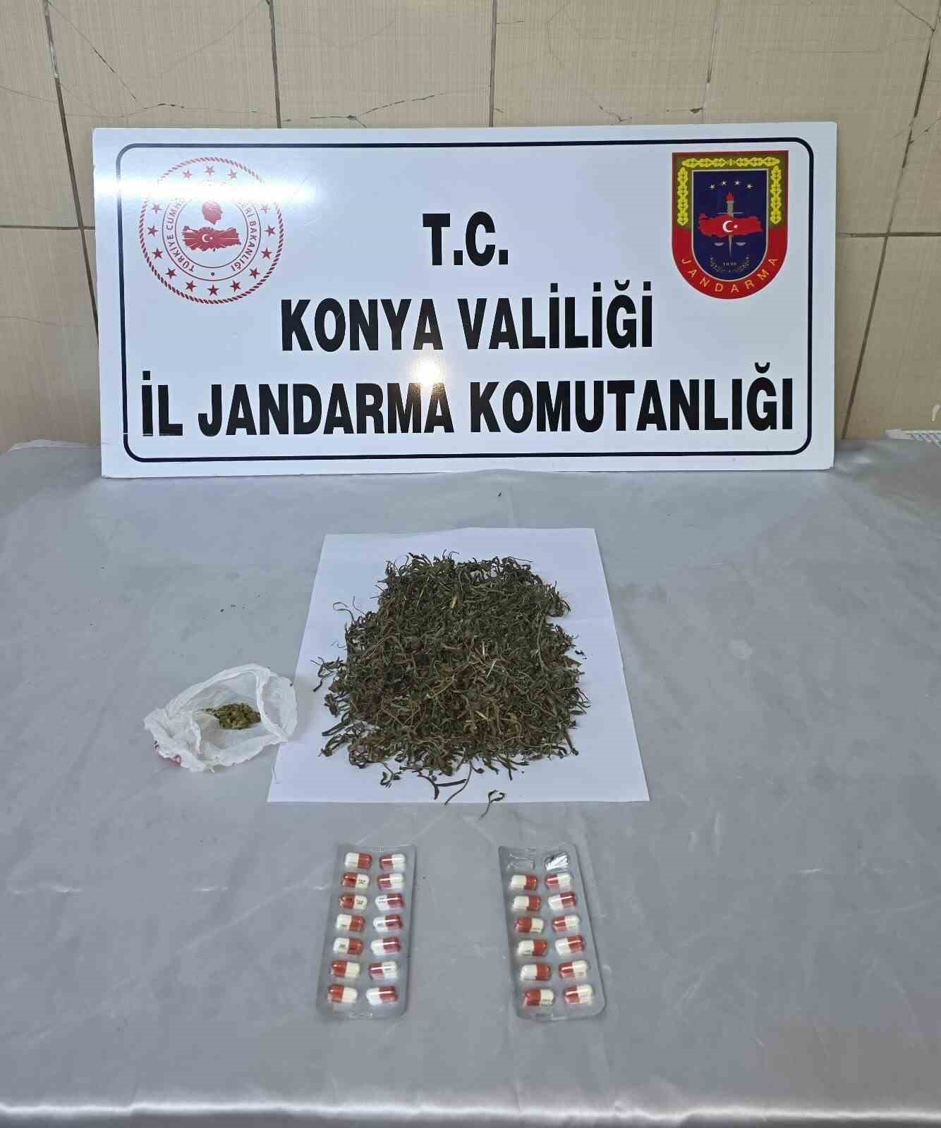 Konya’da jandarmadan uyuşturucu operasyonları: 4 tutuklama