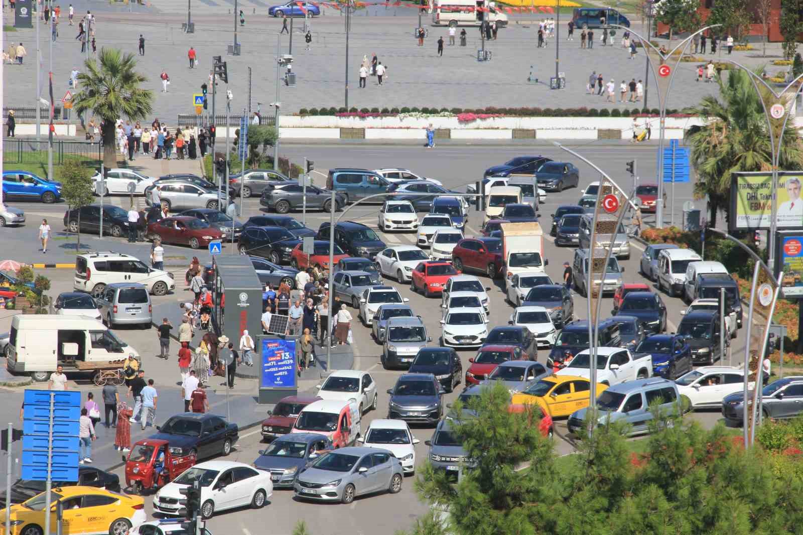 Samsun’da taşıt sayısı 555 bini aştı