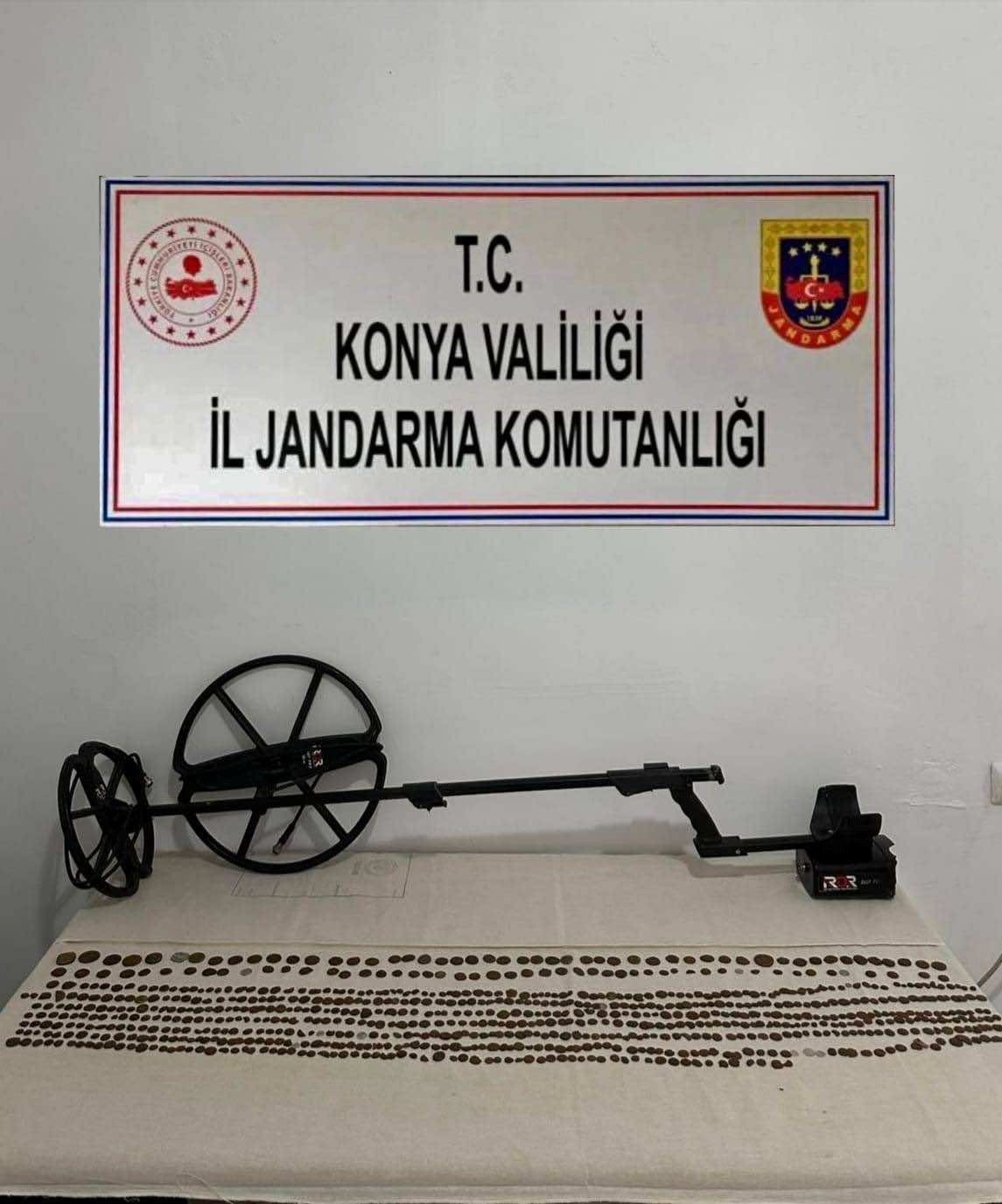 Konya’da 764 adet sikke ele geçirildi