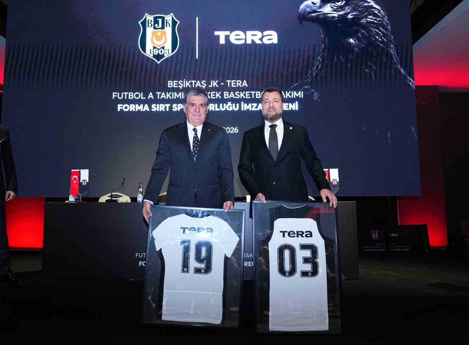 Tera Holding, Beşiktaş JK’nin futbol ve basketbol takımlarına forma sırt sponsoru oldu
