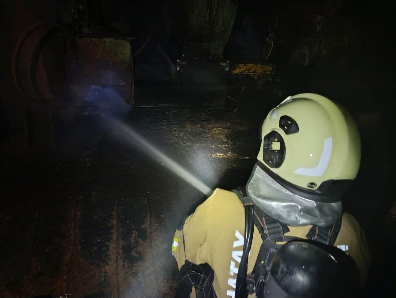 Antakya’da küspe yağ fabrikasında yangın çıktı