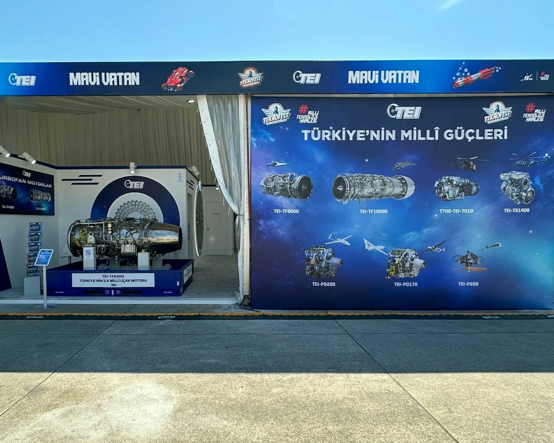 TEI, millî motorları ve üretim kabiliyetleriyle TEKNOFEST Mavi Vatan’da