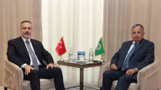 Bakan Fidan, Arap Birliği Genel Sekreteri Fehmi ile görüştü