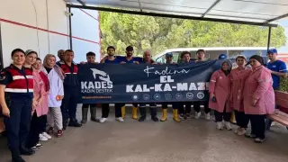 Jandarmadan vatandaşlara KADES bilgilendirmesi